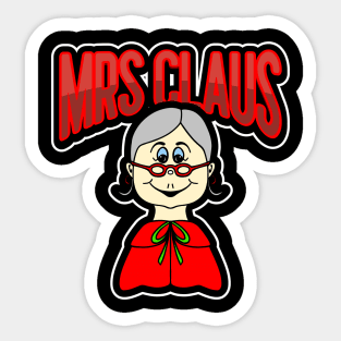 MRS Santa Claus Merry Christmas Sticker